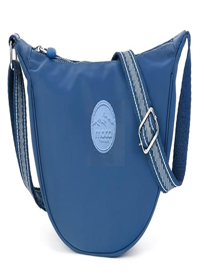 موكا حقيبة كتف نسائية من MOCA، حقيبة يد أنيقة بحزام كتف للنساء، خفيفة الوزن للاستخدام اليومي في السفر والمكتب والاستخدام غير الرسمي، تصميم متين (أزرق داكن) - Image 1